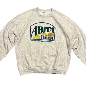 Abita Brewing Co. Beer Louisiana Logo Classic Crew Neck Sweatshirt, Men's 2XL